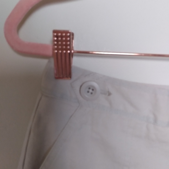 Talbots Vintage 90s Stretch Tan Pull On Capri Cropped Khaki Pants Size 4 - Picture 5 of 10